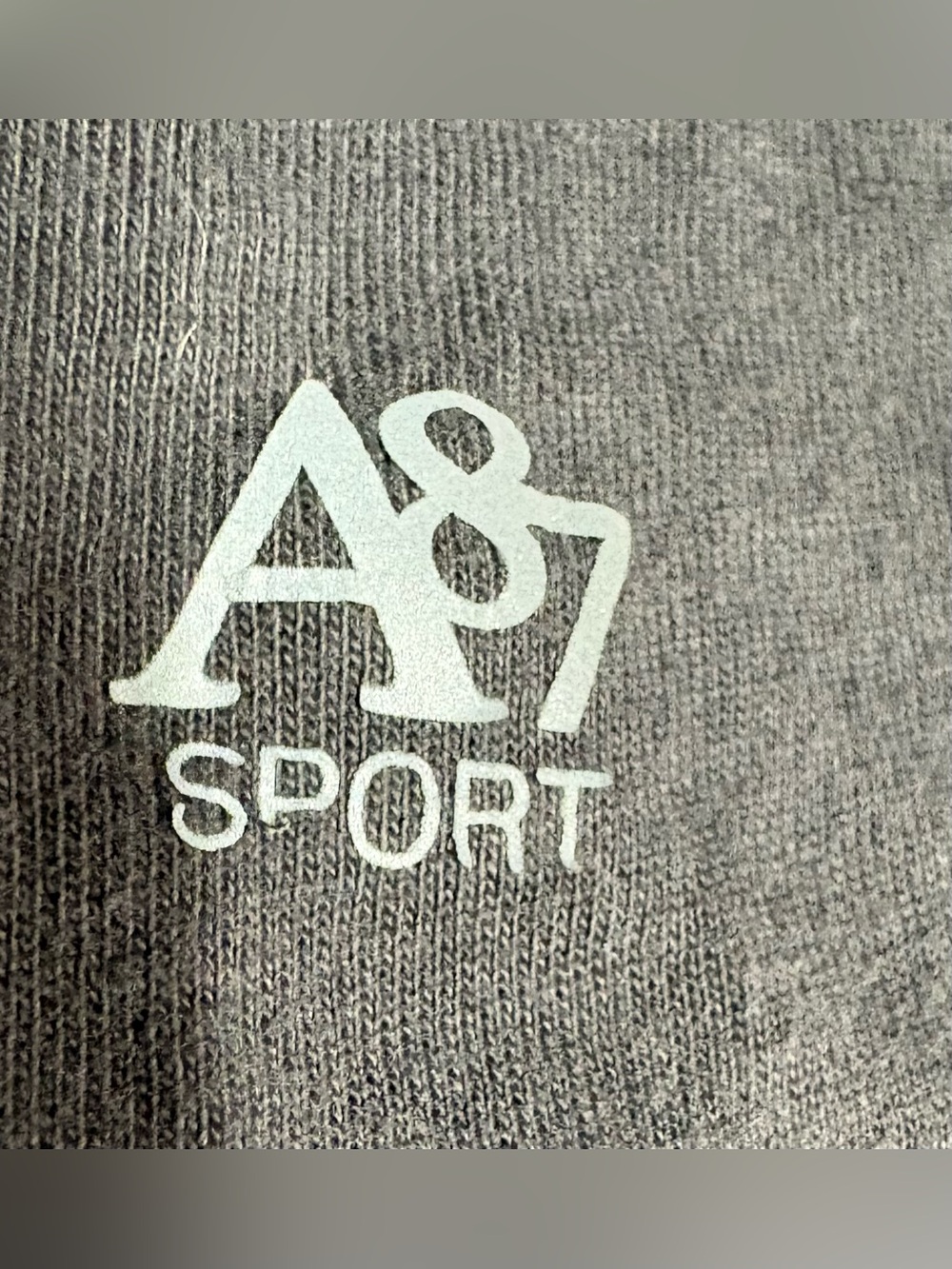 Aeropostale gray Tee with Lilac Logo Print - Picture 3 of 5